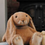 Large Brown Bunny With 'Some Bunny Loves You' Keyring, thumbnail 4 of 7