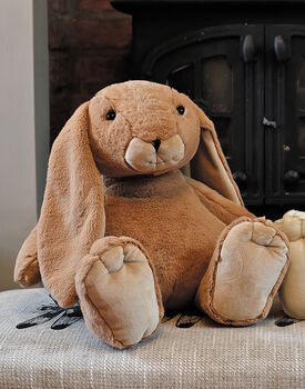 Large Brown Bunny With 'Some Bunny Loves You' Keyring, 4 of 7