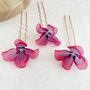 Pink And Purple Flower Hair Pins, thumbnail 1 of 9