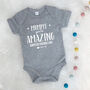Mummy You're Amazing Happy Mother's Day Babygrow, thumbnail 1 of 9