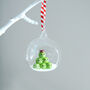 Sprout And Santa Message Bauble, thumbnail 3 of 3