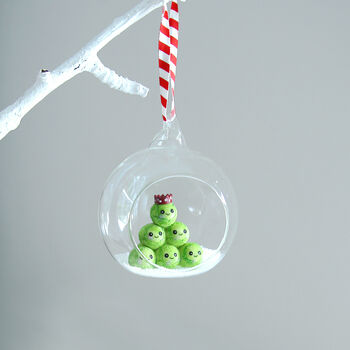 Sprout And Santa Message Bauble, 3 of 3