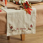 Personalised Autumn Natural Table Runner, thumbnail 1 of 3