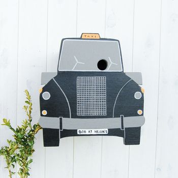 Personalised Taxi Bird Box, 3 of 8