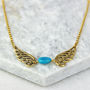 Angel Wing Birthstone Necklace, thumbnail 1 of 7