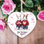 Personalised Rabbit Couple Love Decoration, thumbnail 2 of 2