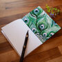 Inky Peacock Eco Notebook, thumbnail 3 of 11