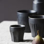 Set Of Four Black Berica Espesso Cups, thumbnail 1 of 3