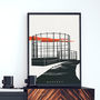 Industrial Skeletons Of London Illustrated Poster, thumbnail 2 of 4