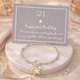 21st Birthday Stars And Charm Bracelet, thumbnail 1 of 6