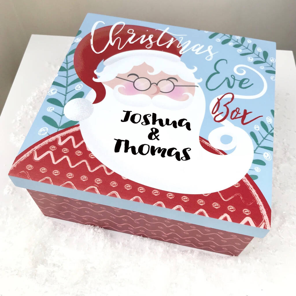 Wooden Personalised Christmas Eve Box