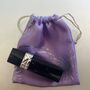 Three Sparkly Purple Pouches With Drawstring, thumbnail 2 of 3