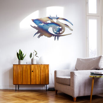 Womens Eye Metal Wall Art Captivating Female Gaze Decor, 9 of 12