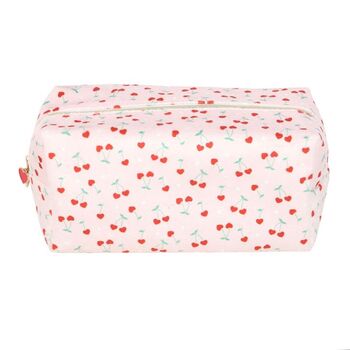 Heart Cherry Print Makeup Bag, 4 of 4