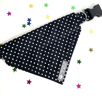 Dog bandana in red, blue, black or pink for girl or boys, 8 of 9