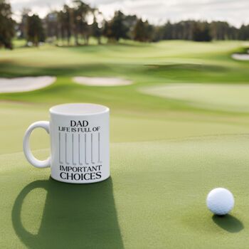 Personalised Golf Clubs Mug For Him, 2 of 4