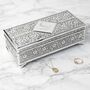 Personalised Eid Mubarak Silver Plated Trinket Box, thumbnail 2 of 3