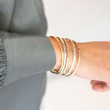 In My F*Ck Off Era Skinny Gold Or Silver Bangle, 2 of 10