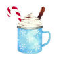 Hot Chocolate Mug Christmas Card, thumbnail 3 of 3
