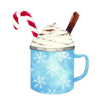 Hot Chocolate Mug Christmas Card, 3 of 3