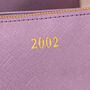 Personalised Lilac Date Travel Make Up Bag Case, thumbnail 5 of 7