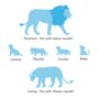 Personalised Lion Family Print, thumbnail 2 of 8