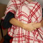 Cosy Red Check Snuggle Blanket, thumbnail 7 of 10