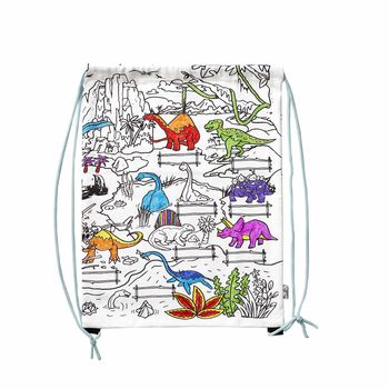 Colour In Dinosaur Backpack Kit + 10 Pens, 2 of 4