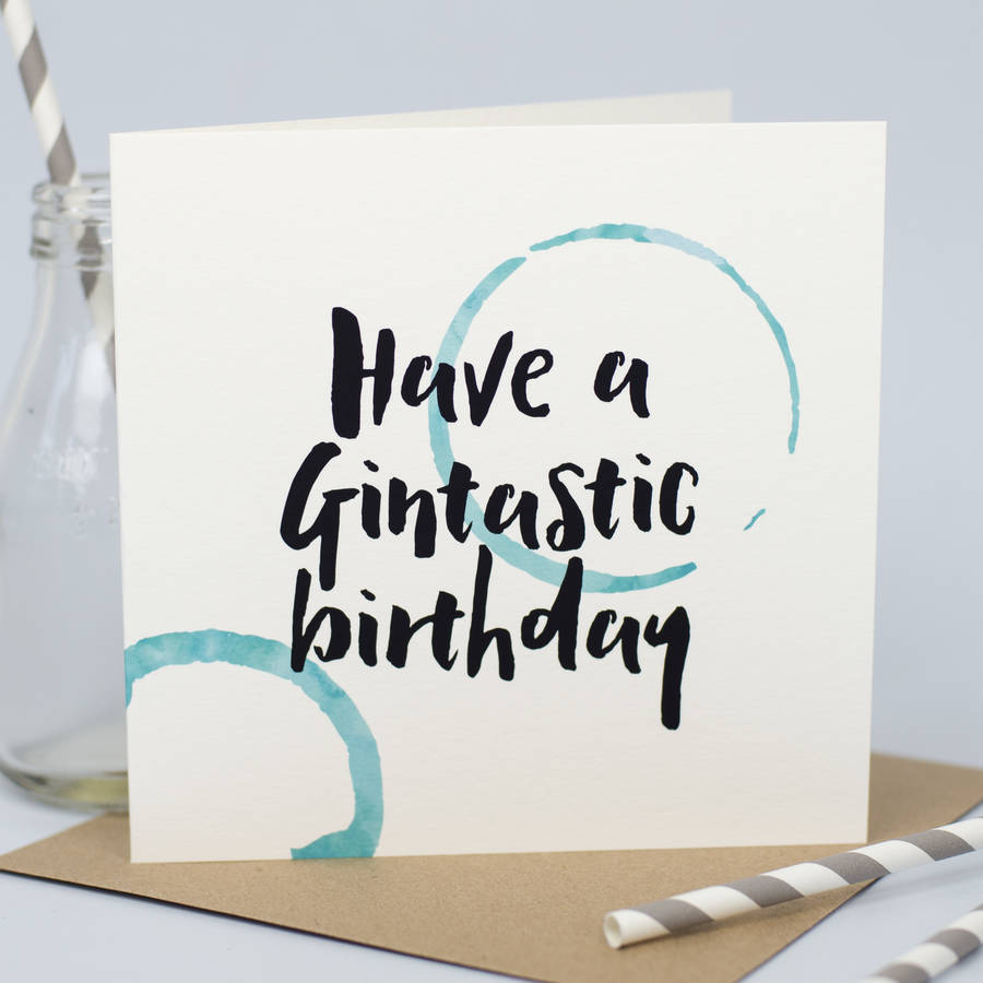 'Gintastic Birthday' Card, 1 of 4