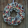Red Berries And Grey Spruce LED Wreath, thumbnail 2 of 2