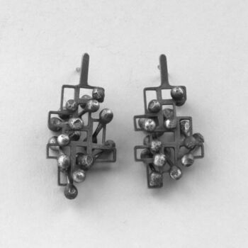 Silver Kinetic Stud Earrings For Relaxation, 4 of 6