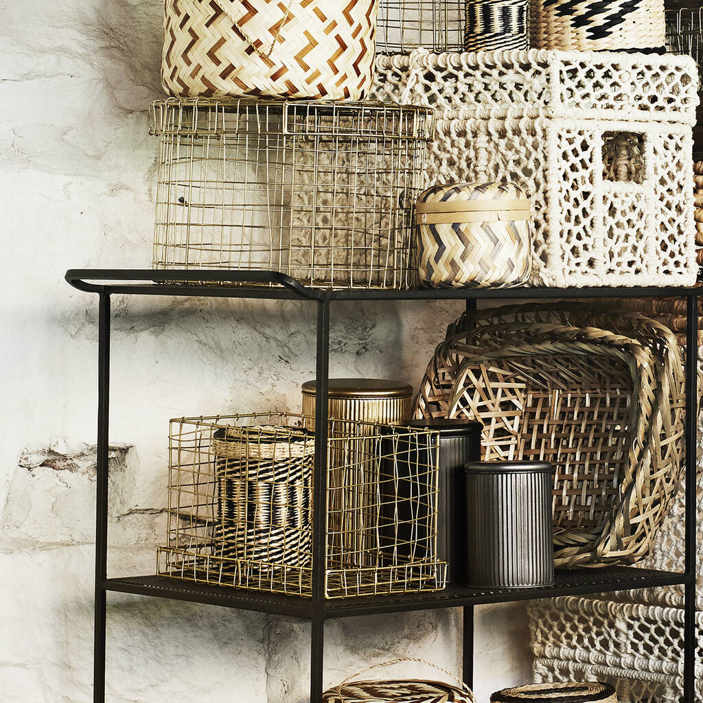Wire Baskets With Lids By The Den & Now