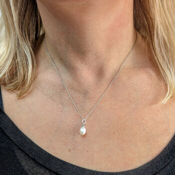 The Pearl Accent Sterling Silver Necklace, 2 of 5