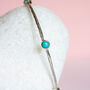 Sterling Silver Turquoise Gemstone Bangle, thumbnail 2 of 8