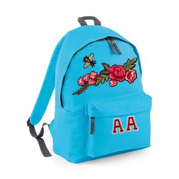 Personalised Backpack With Bee And Roses, 8 of 11