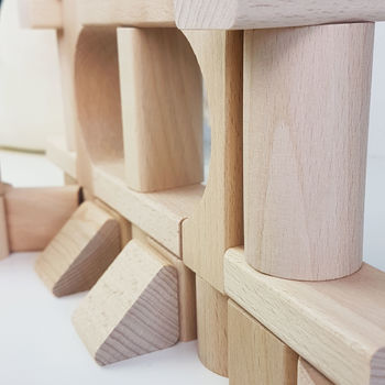 Personalised Wooden Building Blocks Gift Set, 9 of 9