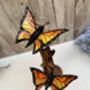 Handcrafted Monarch Butterfly Wooden Sculpture Ornament, thumbnail 7 of 11