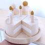 Wooden Birthday Cake In Custom Colour Choice, thumbnail 3 of 9