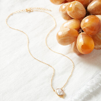 Baroque Pearl Gold And Silver Chain Necklace, 3 of 10