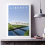 Liberty Stadium Ospreys Rugby Poster, thumbnail 3 of 8