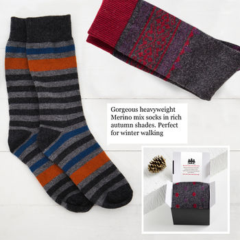 Cosy Merino Wool Socks In A Box, 5 of 6