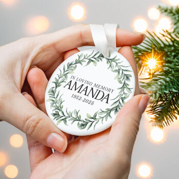 Personalised In Loving Memory Ornament Christmas, 6 of 7
