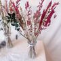 Small Red And Green Dried Flower Arrangement With Vase, thumbnail 3 of 3