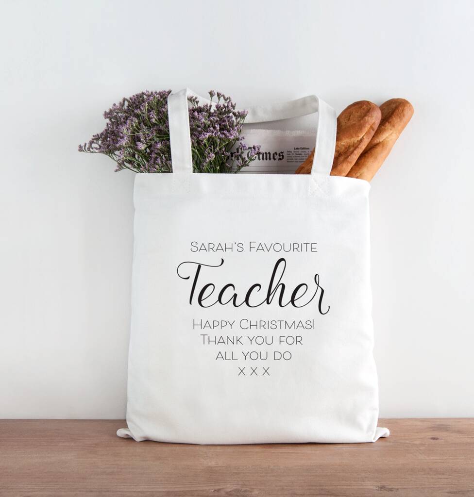 My Favourite Teacher Personalised Tote Bag By Chips & Sprinkles ...