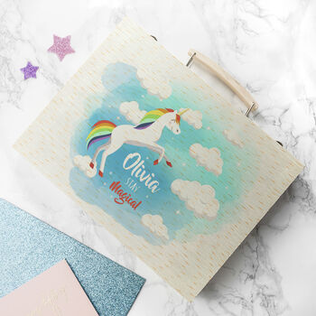 Personalised Rainbow Unicorn Colouring Set, 5 of 8