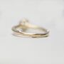 18ct Gold Twig White Sapphire Solitaire Ring, thumbnail 5 of 7