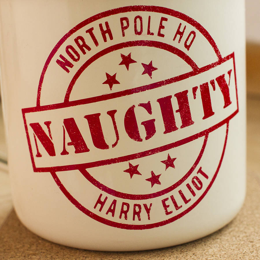 Personalised Naughty Or Nice Mug By Jonnys Sister 