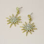 Gold Or Silver Sparkly Star Dangle Stud Earrings, thumbnail 8 of 9