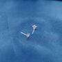 Tiny Star 925 Sterling Silver Stud Earrings, Dainty, Minimalistic, thumbnail 7 of 9