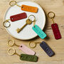 Personalised Leather Keyring Gift For Her, thumbnail 1 of 8